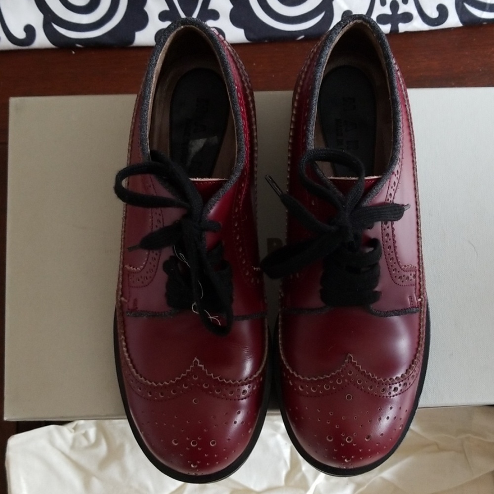 Marni dark burgundy lace up